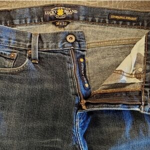 Lucky Brand Jeans 221 Original Straight  Dark Blue Men's 34x32